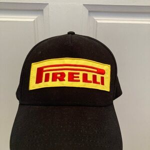 Pirelli Black Cap with Vibrant Logo